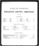 Table of Contents, Sebastian County 1903